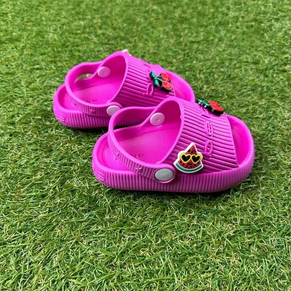 Bebe Women's Pink and Purple Sandals